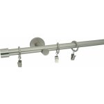 KovovégarnýžeCZ Rullo modern 19 mm Jednořadá prodloužená Bez kroužků matný nikl 320 cm – HobbyKompas.cz