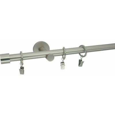 KovovégarnýžeCZ Rullo modern 19 mm Jednořadá prodloužená Bez kroužků matný nikl 320 cm – HobbyKompas.cz