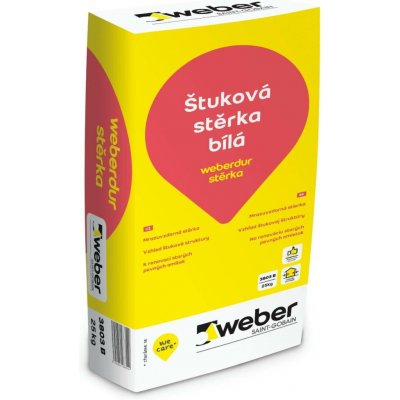 Stěrka štuková weber bílá – 25 kg – Hledejceny.cz