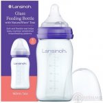 Lansinoh skleněná kojenecká láhev s NaturalWave TM savičkou savička S 160ml – Zboží Dáma