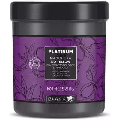 Black Platinum Absolute Blond Mask z organických mandlí 1000 ml – Zboží Dáma