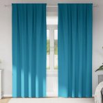 ZÁVĚSY BLACKOUT S KOLEČKY 2 KS TYRKYSOVÉ 225X140CM – Hledejceny.cz