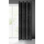 EUROFIRANY ZATEMŇOVACÍ ZÁVĚS NA KROUŽCÍCH RIA 140X250 CM ČERNÁ – Hledejceny.cz