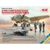 Model ICM Ju 88A-4 w/ German Ground Personnel and Torpedo Trailers 48229 1:48