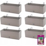 Prosperplast Rato case 51,4 x 19,2 x 18,6 cm moka – Zboží Dáma