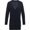 Dámský svetr a pulovr Premier Cardigan PR 698 dlouhý dámský COT-3906980032c Navy