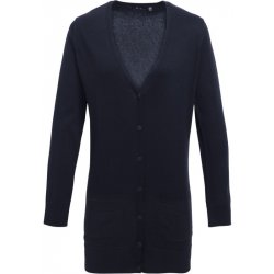 Premier Cardigan PR 698 dlouhý dámský COT-3906980032c Navy