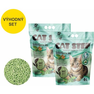 Cat Step Tofu Green Tea 2 x 2,7 kg 6 l – Zboží Mobilmania