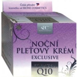 BC Bione Cosmetics Exclusive + Q10 noční pleťový krém 51 ml