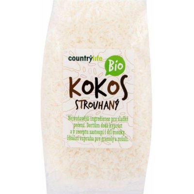 Country Life Kokos strouhaný Bio 200 g – Zbozi.Blesk.cz