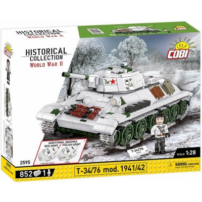 COBI 2595 World War II Ruský střední tank T-34/76 mod. 1941/42 1:28 – Zboží Mobilmania