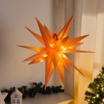 Haushalt international LED hvězda oranžová 56 cm – Hledejceny.cz