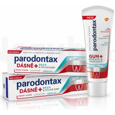 Parodontax Gum + Breath & Sensitivity 2 x 75 ml – Zboží Mobilmania