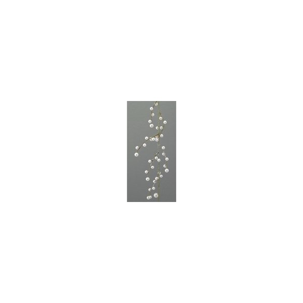 Vánoční dekorace Girlanda s perličkami 1/celofán, - Gasper