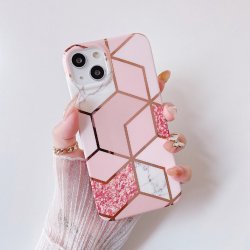 iPouzdro.cz Ochranné iPhone 15 Pro MAX - Geometric růžové