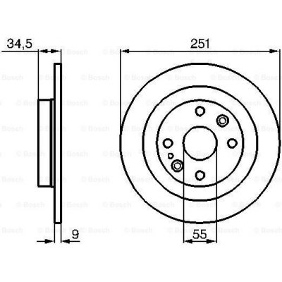 BOSCH Brzdový kotouč 0 986 478 701 – Sleviste.cz