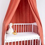 Tulimese Baldachýn mušelínový lososový – Zboží Dáma