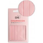 E.Mi Charmicon 3D Silicone Stickers 163 Lines White samolepka – Zboží Dáma