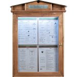 Securit Rustic Osvětlená menu vitrína nástěnná 4x A4 – Zboží Živě
