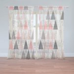 Sablio Záclony Tříbarevné jehlany: 2ks 150x250cm – Hledejceny.cz