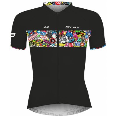 Force VIVID lady krátký rukáv černý – Zboží Dáma