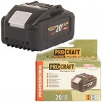 PROCRAFT 20/8 20V Li-ion, 8000mAh – Zbozi.Blesk.cz