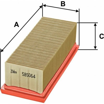 Vzduchový filtr VALEO 585064 – Hledejceny.cz