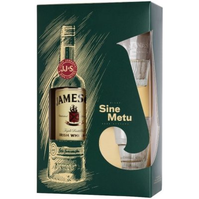 John Jameson Irish 40% 0,7 l (dárkové balení 2 sklenice) – Zbozi.Blesk.cz