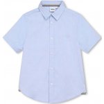 Boss dětská bavlněná košile J25O36.114.150 modrá – Zboží Dáma