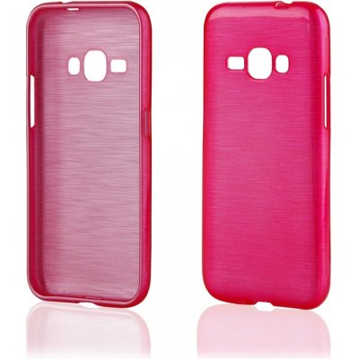 Pouzdro JELLY Case Metallic Samsung J120 Galaxy J1 2016 růžové