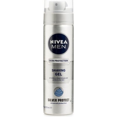 Nivea Men Silver Protect gel na holení 200 ml – Zboží Mobilmania