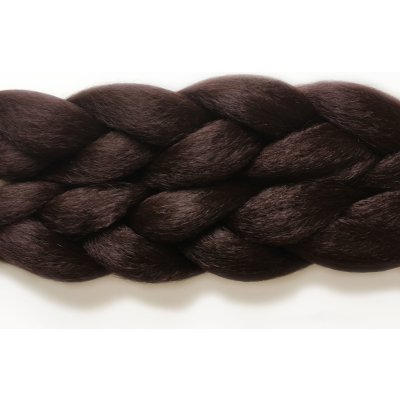 100% Kanekalon jumbo braid Barva: 33 (velmi tmavě hnědá, s nádechcem do červena), Značka: Dream Hair: Super Braid – Hledejceny.cz