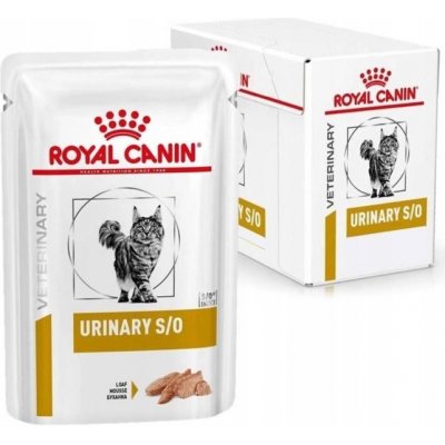 Royal Canin Veterinary Diet Cat Urinary S/O paštika 12 x 85 g – Zboží Mobilmania