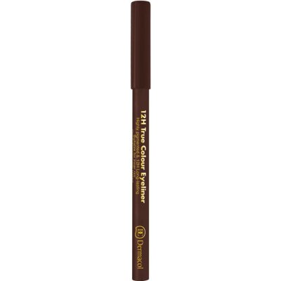 Dermacol 12H True Colour tužka na oči 6 Dark Brown 0,28 g – Zboží Dáma