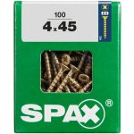Spax Uni vrut zápust.hlava PZ/Z2 4CUT a plným závitem Yellox 4 x 45 mm 100 ks – Hledejceny.cz