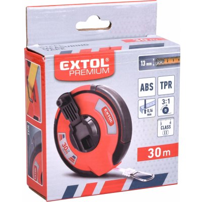 Extol Premium (8821093) pásmo ocelové, 30m,š. pásku 13mm – Zboží Mobilmania