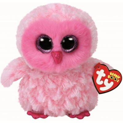 Meteor Beanie Boos Twiggy růžová sova 24 cm – Sleviste.cz