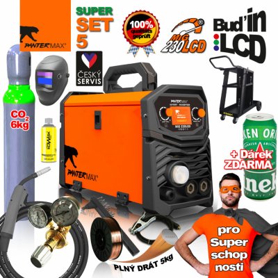 PanterMax MIG230LCD MIG/TIG/MMA Set 5 – Zboží Mobilmania