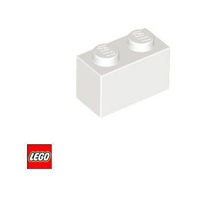 LEGO® 3004 Kostka 1x2 Bílá – Hledejceny.cz