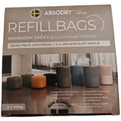 Everbrand náhradní sáčky do pohlcovače vlhkosti Absodry Duo Family Bag 3 4 x 300 g