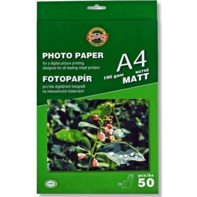 Koh-i-noor fotopapír A4 matný 190g 50 ks – Hledejceny.cz