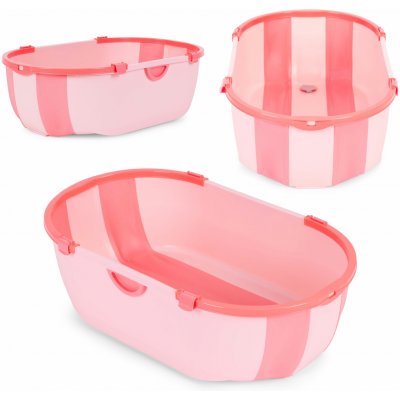 ECOTOYS Dětská cestovní vanička skládací růžová – Zboží Dáma