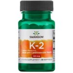 Swanson Vitamín K2 Natural 100 mcq 30 kapslí – Hledejceny.cz
