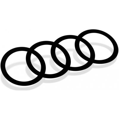E-cut.cz Samolepka Audi II - 10x3,6 cm – Zboží Živě