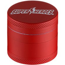 Super Heroes kovová čtyřpatrová drtička tabáku a bylinek 40 mm