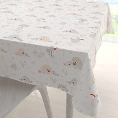Biante bavlna čtvercový ubrus Sandra SA-614 Veselí ptáčci na bílém 50x50 cm – Hledejceny.cz