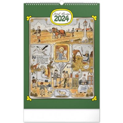 Nástěnný kalendář josef lada – měsíce 2024, 33 × 46 cm – Zbozi.Blesk.cz