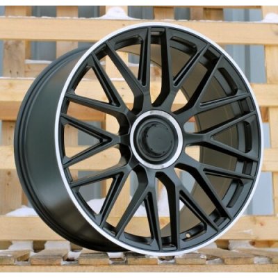 Racing Line B1766 11,5x22 5x112 ET47 matt black polished rim | Zboží Auto