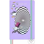Moleskine Alice in Wonderland A5 týdenní 2026-27 fialový – Zboží Živě