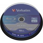 Verbatim BD-R DL 50GB 6x, spindle, 10ks (43746) – Zbozi.Blesk.cz